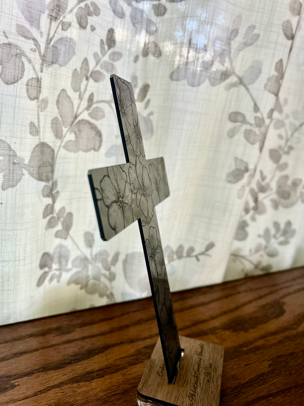 Subtle Beauty ~ Black Acrylic Cross