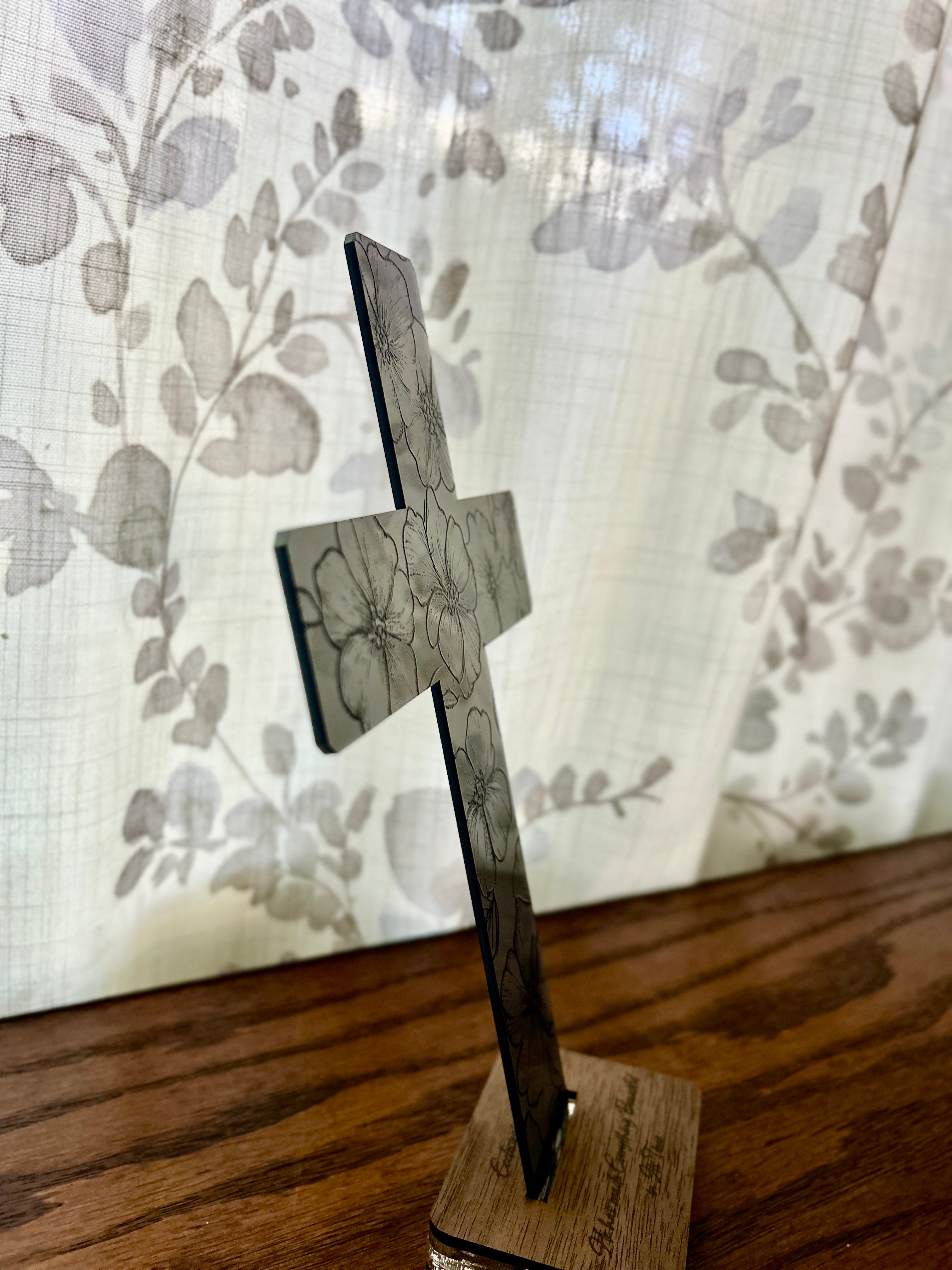 Subtle Beauty ~ Black Acrylic Cross