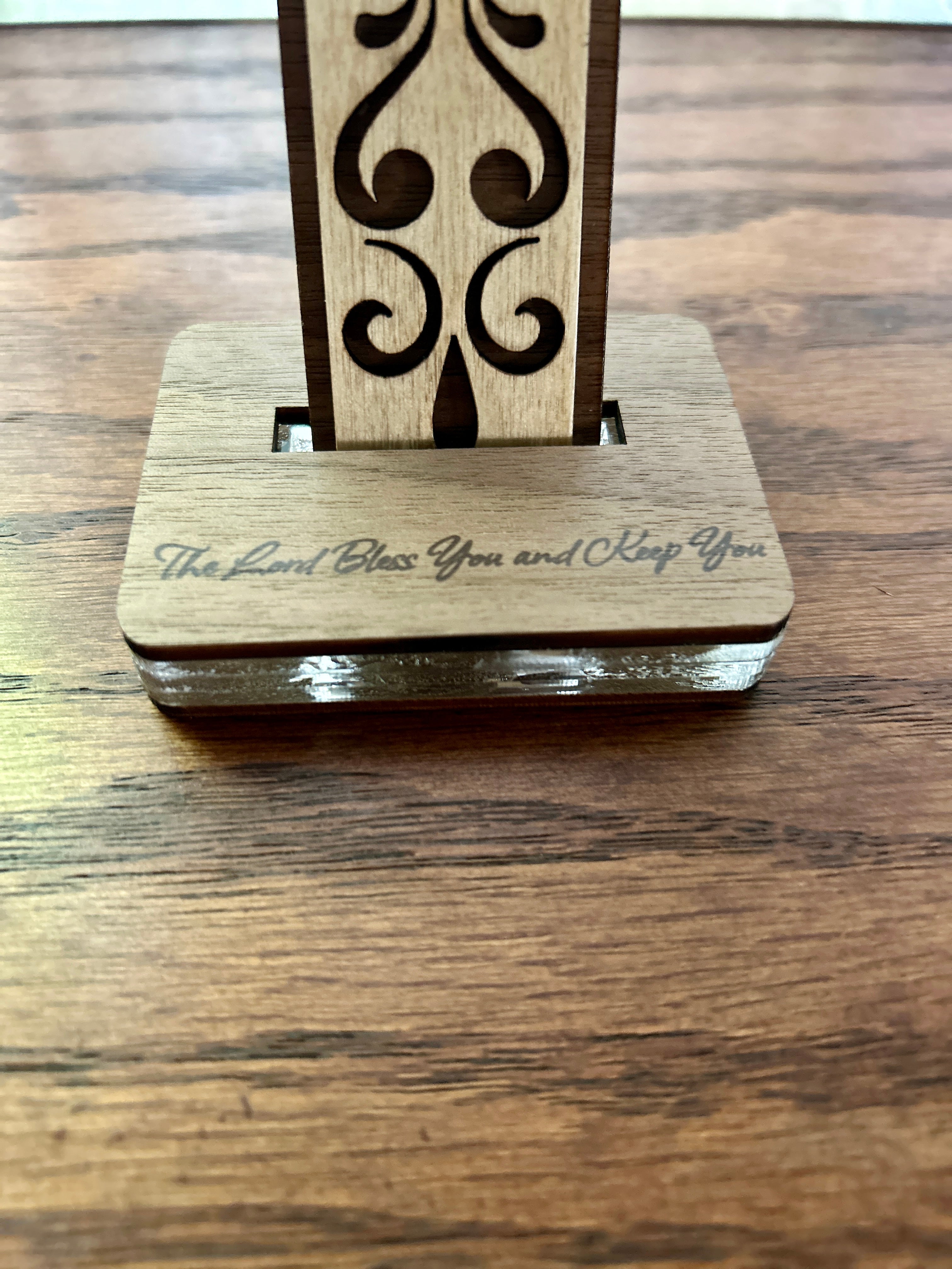 Beauty Within ~ Layered Wood Cross