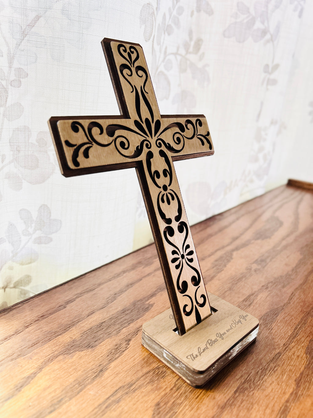 Beauty Within ~ Layered Wood Cross