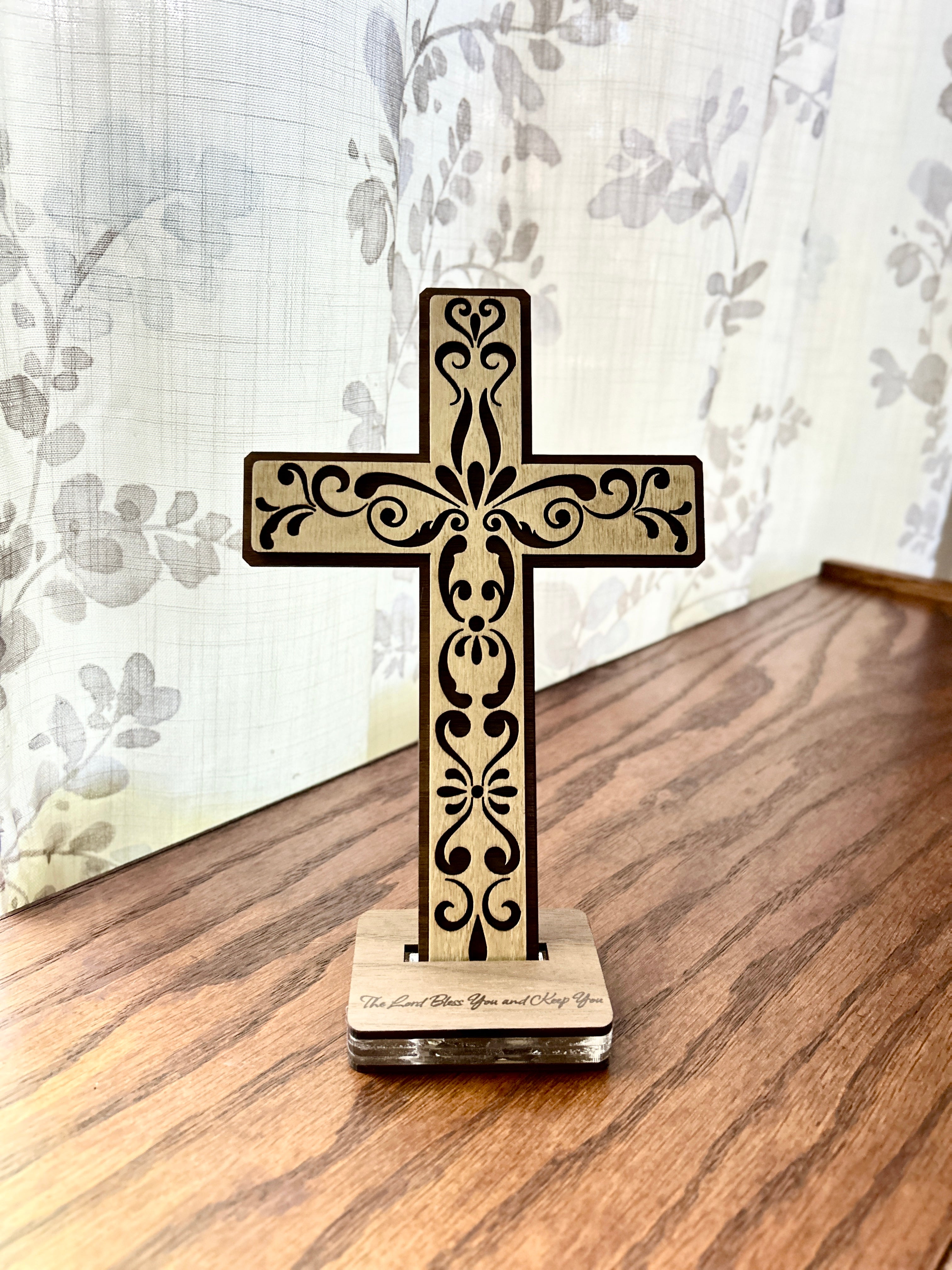 Beauty Within ~ Layered Wood Cross