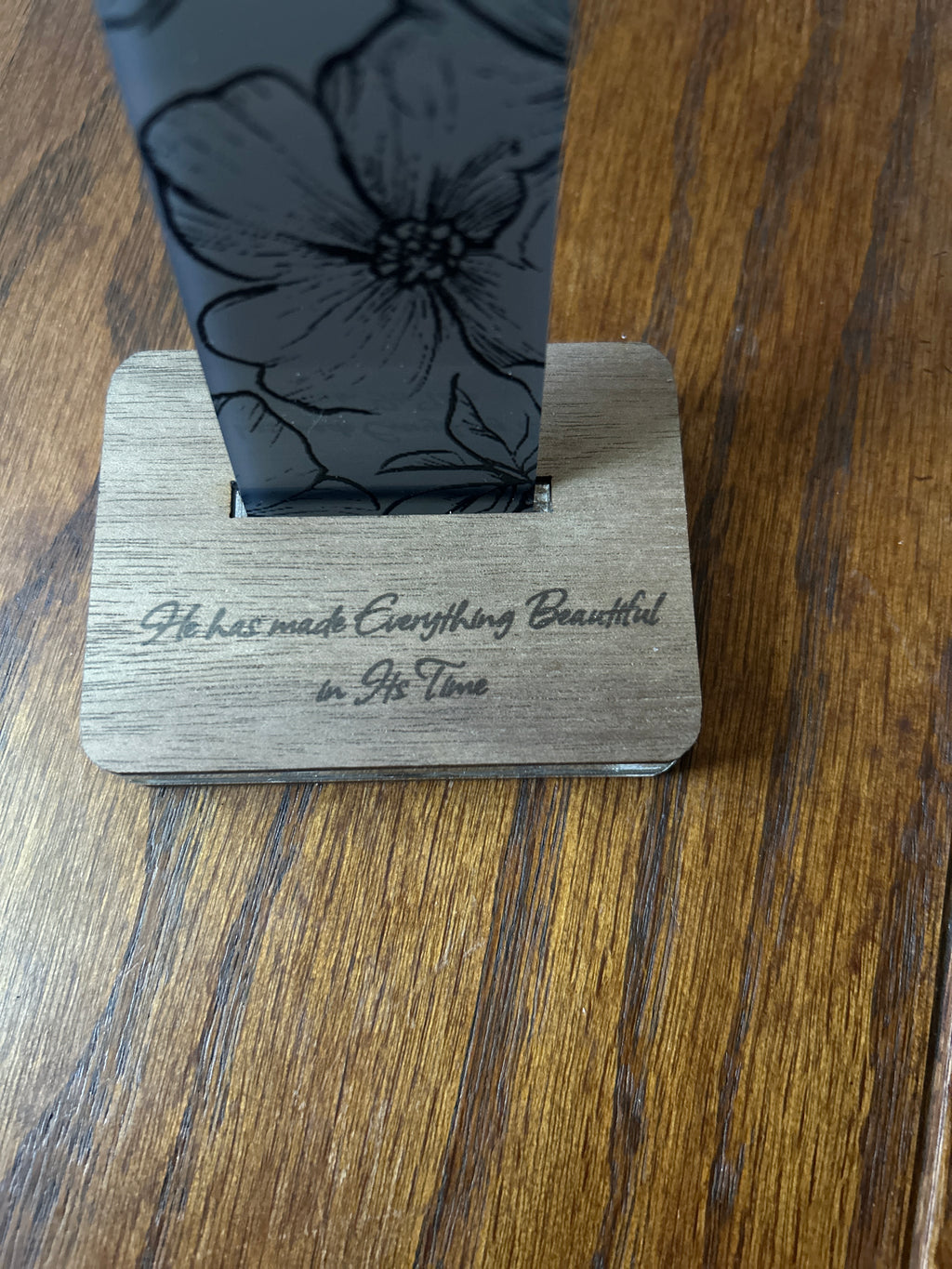 Subtle Beauty ~ Black Acrylic Cross