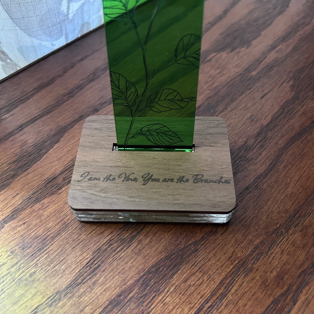 Evergreen ~ Green Acrylic Cross