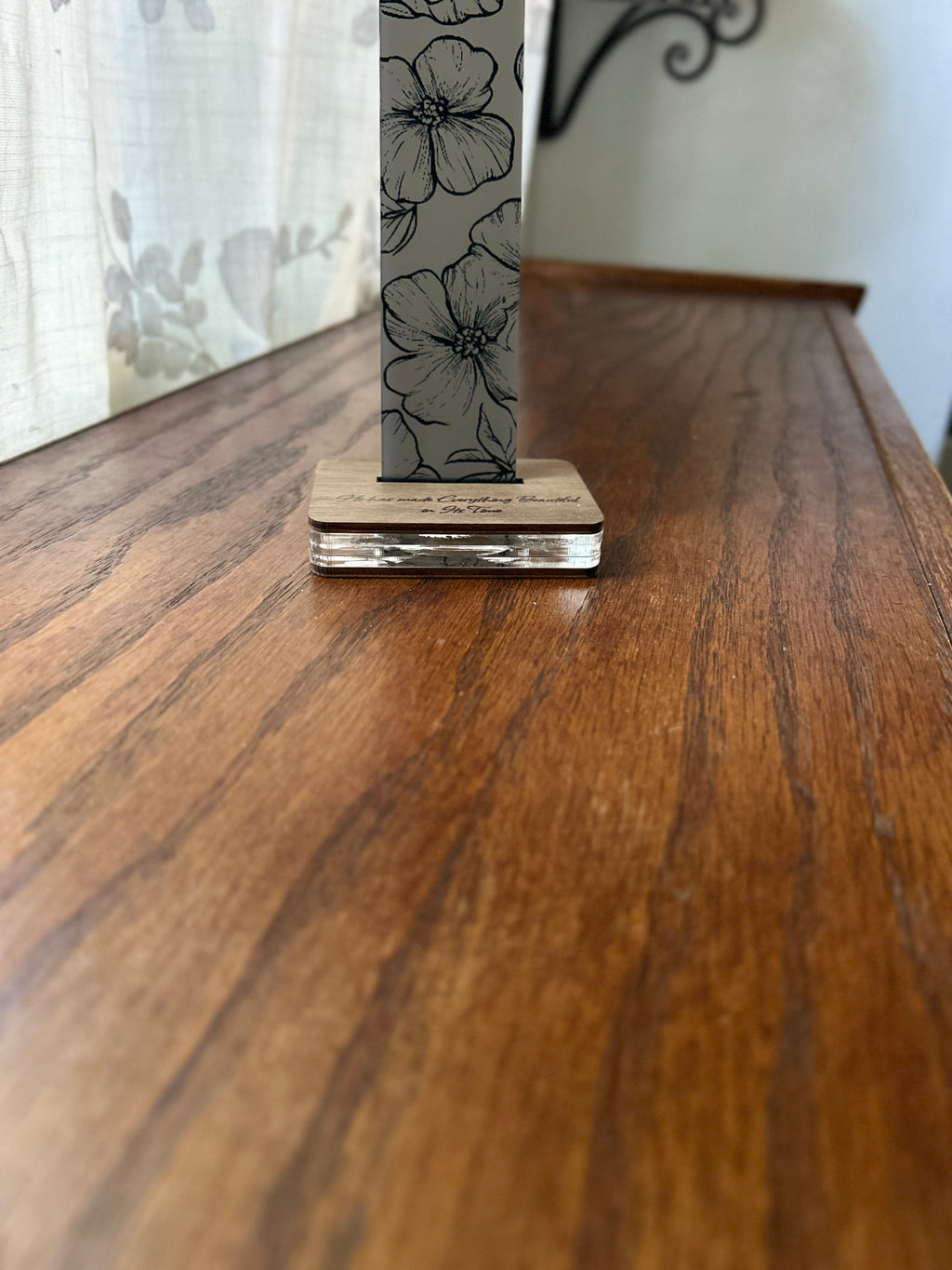 Subtle Beauty ~ Black Acrylic Cross