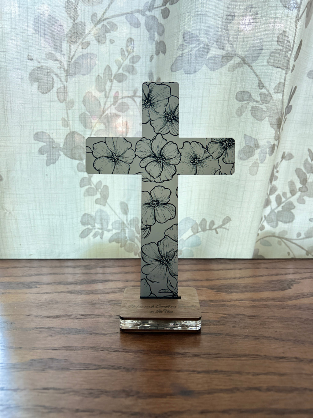 Subtle Beauty ~ Black Acrylic Cross